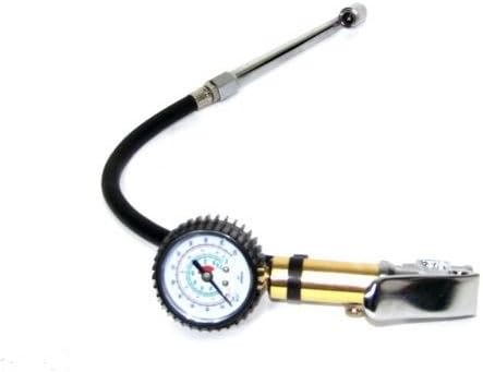 AIR TIRE INFLATOR WITH DIAL GAUGE DUAL CHUCK