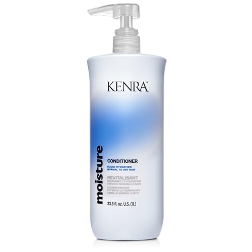 Kenra Professional Moisture Conditioner | Boost Hydration | Improve Manageability and Shine | Nourish Dry Hair | Color Safe | Effortless Detangling | Normal to Dry Hair | 33.8 fl. oz.
