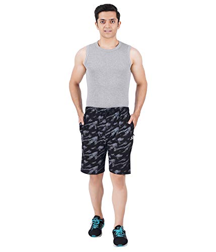 Image of FEEL TRACK Men Cotton Regular Fit Shorts