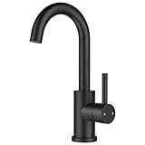 FORIOUS Wasserhahn Bad Hoch 360° Drehbar, Edelstahl Waschtischarmatur Hoch mit Warm/Kaltwasser Mischbatterie Einfache Montage für Badezimmer/küche Waschbecken