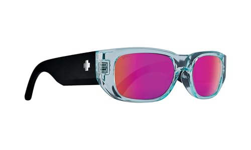 Spy Genre Translucent Aqua Matte Black - Happy Gray with Purple Spectra Mirror