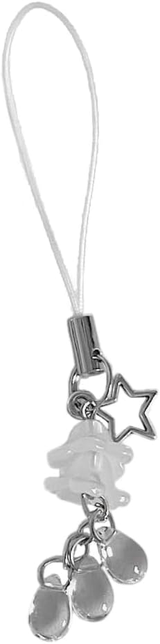 Phone Charm Star Jellyfish Pendant Keychain Phone Chain Strap Lanyard Backpack Ornament Bag Accessory Car Key Holder
