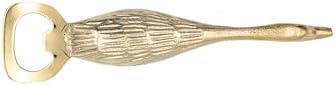 Creative Co-Op Cast Aluminum and Stainless Steel Duck Shaped Bott...