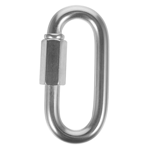 ABOOFAN Moschettone Chiusura Maglie Piccole in Acciaio Sgancio Rapido Per Arrampicata e Altalene Compatto e Durevole