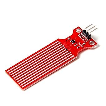 Generic Water Level Sensor Depth of Detection Red Analog Sensor Alarm Wall Mount 5 Volts