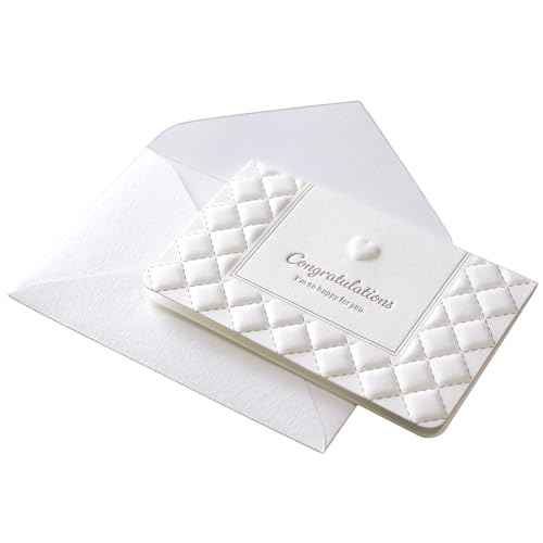 BAY LETTERPRESS ~jTCY bZ[WJ[h ߂łƂ j t ň n[g G{X Congratulations 91×57mm