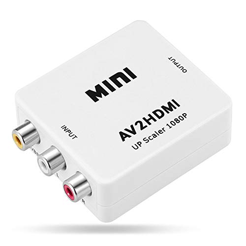 Adaptador Conversor AV RCA para HDMI Escalonamento Hardware Full HD