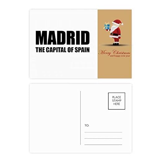 Madrid Spaniens huvudstad jultomten vykort set tack kort post 20 st