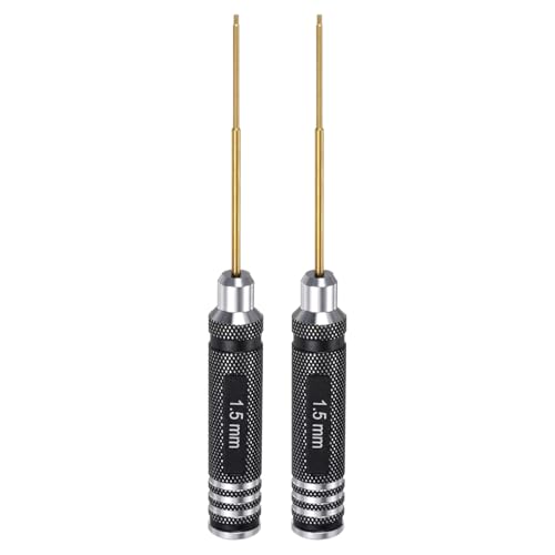QUARKZMAN 2 Unidades Destornillador Hexagonal RC 1.5mm Llaves Hexagonales Destornillador Hexagonal Herramienta De Reparación RC Para Modelos RC Coche Helicóptero Barco
