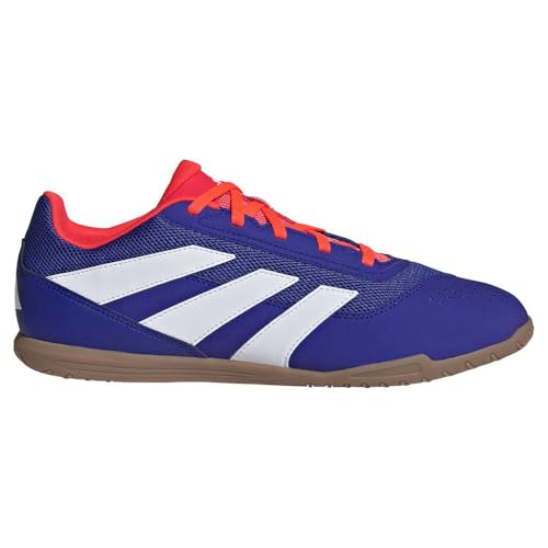 adidas Predator Club Football Boots Indoor Sala, Botas de fútbol Unisex Adulto, Cloud White/Lucid Blue/Solar Red, 46 EU