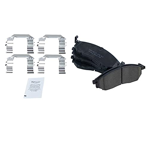 Image of TRQ Front Brake Pad and Rotor Set Ceramic | For 2011-2013 Infiniti M37 2015-2019 Q70L 2015-2019 Nissan 370Z