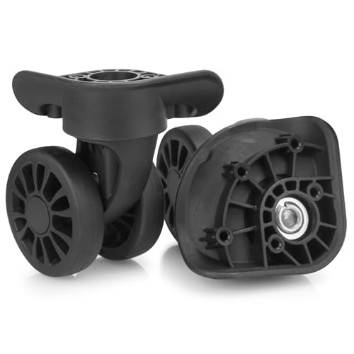 スーツケース タイヤ交換 交換用キャスター キャリーケース 車輪 交換 2輪タイプ タイヤ直径48mm 自分で修理 補修用 (4801)