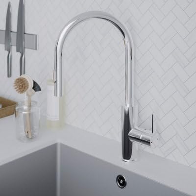 GoodHome Zanthe Mitigeur de cuisine chromé avec douchette extractible
