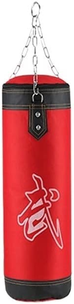 Boxing Bag Punching Bag Hanging Boxing Bag Hand Wraps Hanging Chains Hook for Muay Thai Karate Taekwondo Training Fitness Punch Bags (60cm get 4)