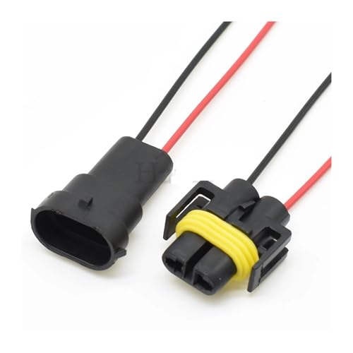 2-pin 1sets DJ7028Y-2.8-11/21 Male and female for H11 fog lamps and xenon lamps 12124817/12124819 miniatura 5