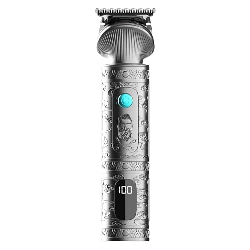 Cecotec Perfilador Profesional Multifunción Precisioncare Samurai Profiling 6 En 1. Para Nariz y Cuerpo, Autonomía 150 Min, Peines 3-15 Mm, Perfilado Preciso, Base de Almacenamiento, Display