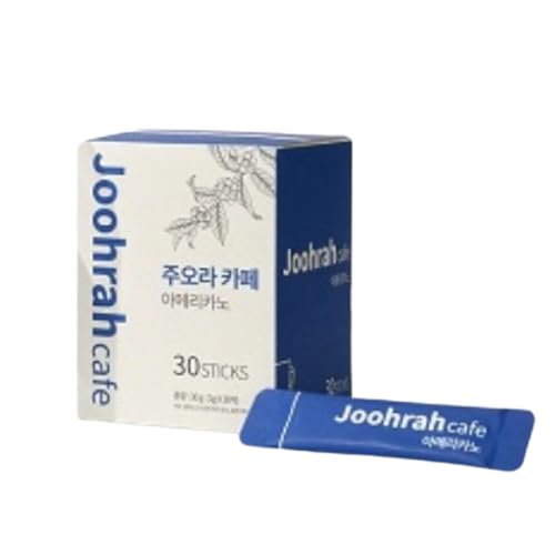 Joohrah Cafe Americano 30 Sticks (1g x 30ea) Organic Sugar-free Instant Black Coffee Powder Made in Korea