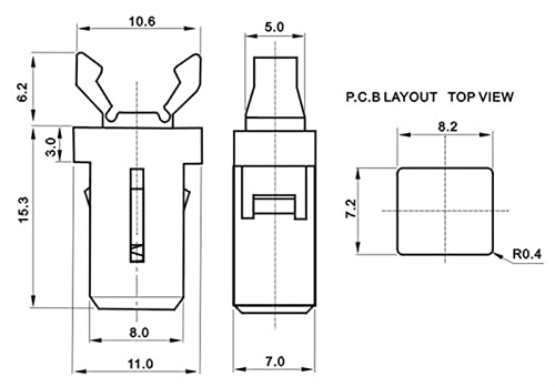 Micro interrupteur de verrouillage de porte PR-001 haute précision - 5
