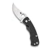 Spyderco Reinhold Rhino Folding Knife - Black Carbon Fiber Handle with PlainEdge, Full-Flat Grind, CTS XHP Steel Blade and Compression Lock - C210CFP