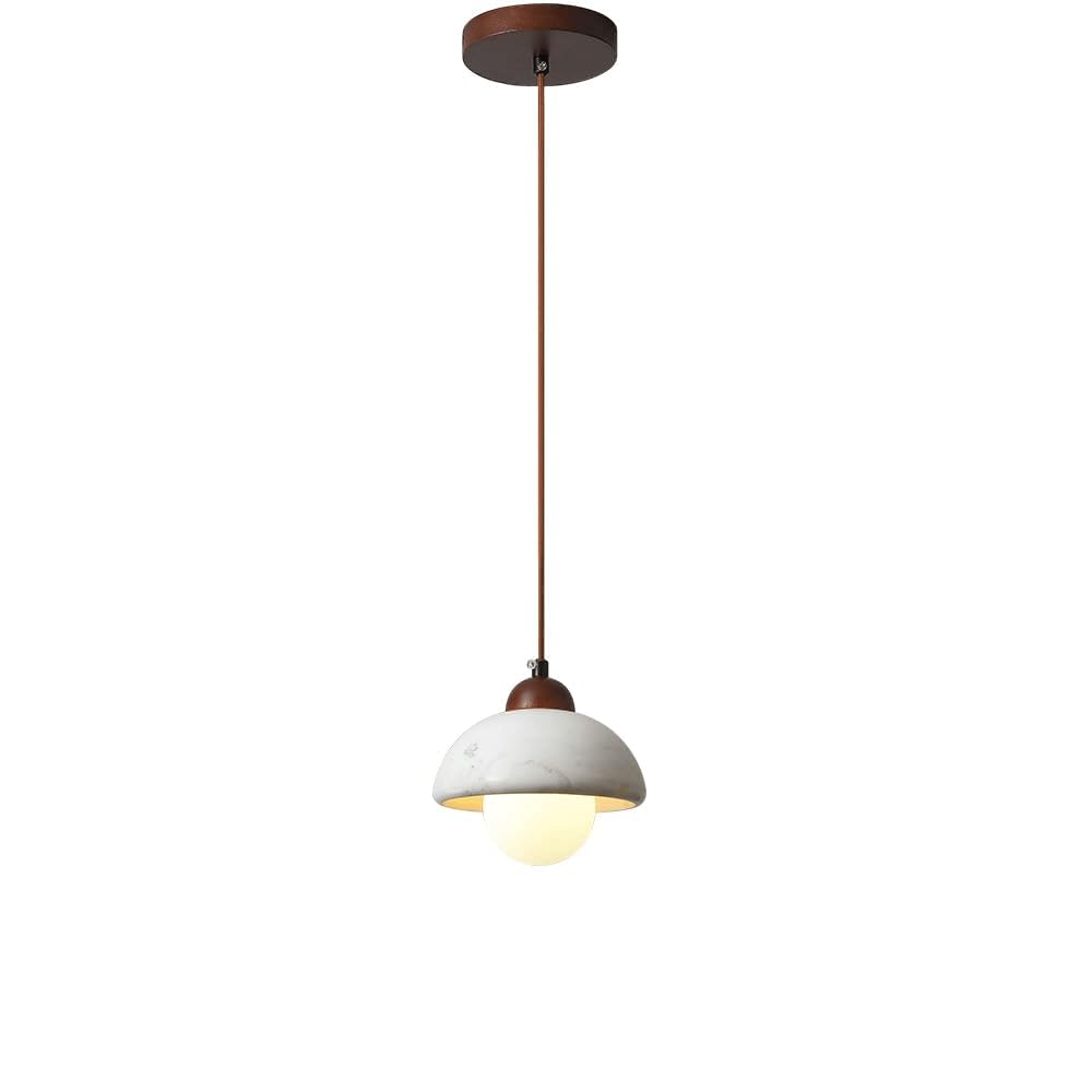 Lantanb Multicolor White Marble Glass Pendant Light Kitchen Island Nordic Natural Stone Pendant Lighting Fixture Mid Century Modern Milk Glass Hanging Lamp Bedroom Chandelier For Dining Room Entryway