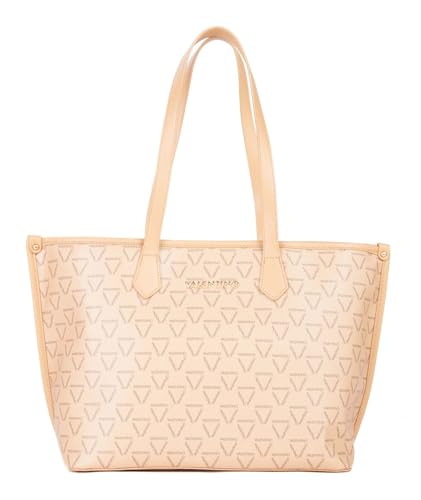 Sac shopping Valentino Lady Re beige et multicolore en toile élégante