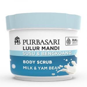 Lulur Mandi Susu Bengkoang Body Scrub Milk Yam Bean Jicama, 100 Gram Pack of 1