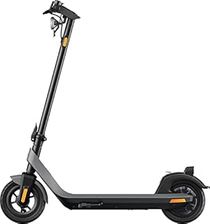 NIU KQi2 Electric Scooter for Adults - 300W Power, Upto 25 Miles Long Range, Max Speed 17.4MPH, 10'' Tubeless Tires, Dual Brakes, Portable Folding Commuting E Scooter, UL Certified - Gray