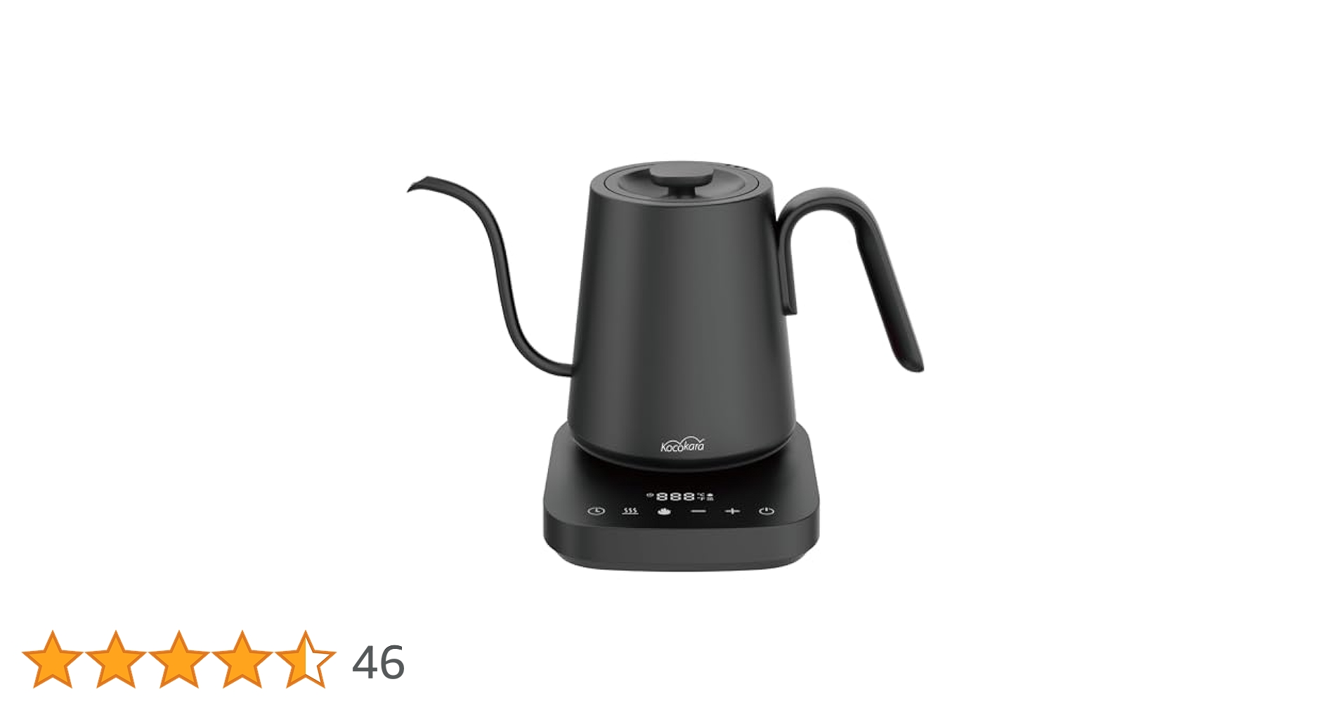 Kockara ドリップ ケトル Amazon | Kocokara 電気ケトル ドリップケトル 0.8L 1200W 沸騰