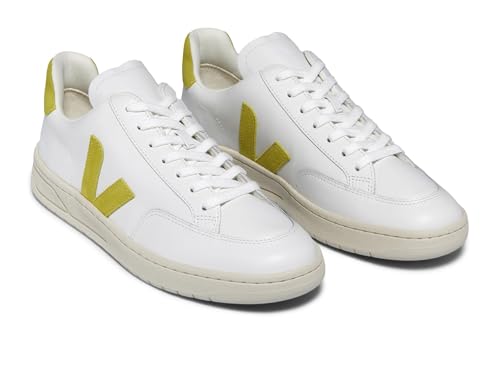 VEJA Men's V-12 Sneaker, Extra White/Liquor, 11.5