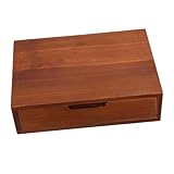 GARIOUANS Vintage Holz Aufbewahrungsschublade mit Schublade Rustikaler Schreibtisch Organizer aus Holz Platzsparendes Aufbewahrungssystem für Büro Zuhause und Schmuck Handwerkliche