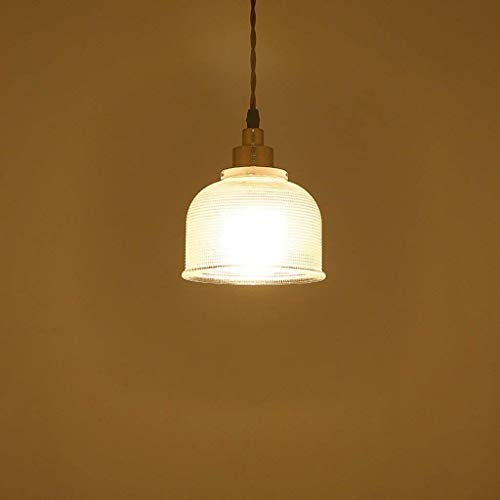 Lustre en verre transparent réglable style européen pour plafond