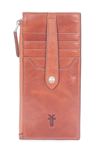 Image of Frye Women's Melissa Snap Card Wallet Persimmon One Size
