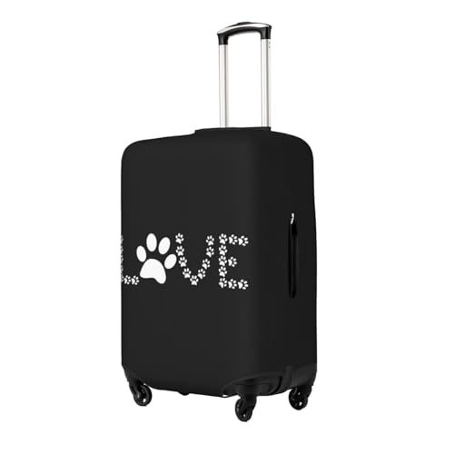 Lover Dog Paw Print Suitcase Cover Luggage Protector Washable Elastic Fashionable Travel Gear Cover2