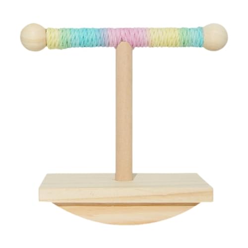 Whtkoph Wood Birds Cage Toy Bird Training Stand Parrots Playstand Parrot Perch Stand for Budgies