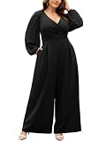 SCOMCHIC Plus Size Jumpsuits For Women Dressy Romper One Piece Outfits