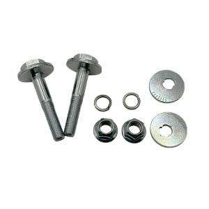 HLCARAUTO 2Pcs Eccentric Alignment Camber Bolts for Hyundai Elantra 2007-2011 2.0L 1.8L L4 55220-2H000 55220-2H100 55223-2H000 Car Rear Lower Suspension Control Arm Cam Adjust Nut Kit Silver