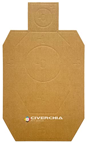 IDPA Targets per ALLENAMENTO in cartone Avana 50 pz 46x76 cm