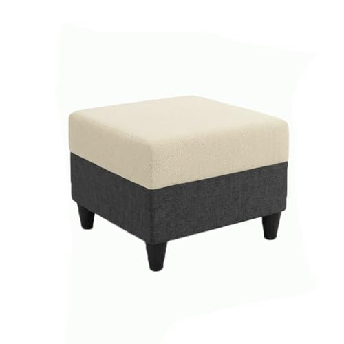 Image of Cavona 5 Seater L Shape Sofa Set with Movable Ottoman | Flexible Layout | Luxury Velvet Suede Fabric | Modern Living Room Sofa | Cream-Dark Grey