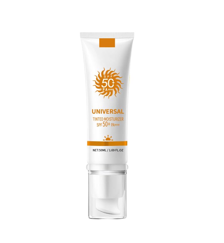 Tinted Sunscreen for Face SPF 50,Moisturizing Tinted Moisturizer With SPF Travel Sunscreen,Lightweight Face Sunscreen for Women and Men,Hydrating Facial Sunscreen for All Skin Type