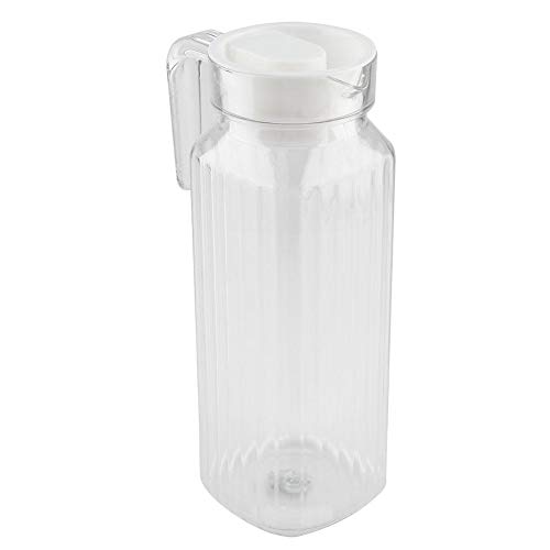 Pitcher, Acrylic Pitcher Beverage Transparent Bottle Ice Cold Jug with Lid for Home and Bar(1100ml) - Image 2