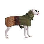 Spark Paws Breatheshield™ Dog Raincoat – All-Weather Protection and Comfort – Breathable Comfort, Adaptive Fit, and Safety Enhancements – Green Brown Tan, 4XL