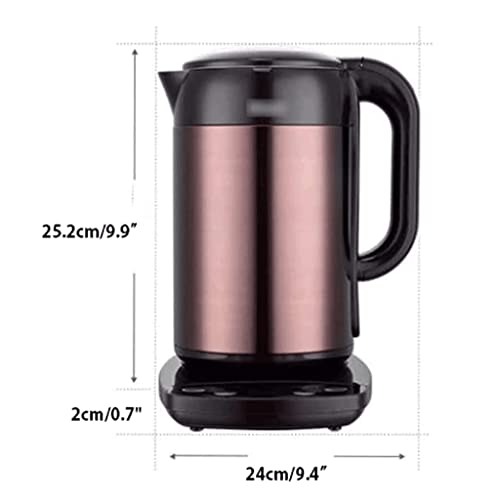 Tetera eléctrica de acero inoxidable de 1.7L miniatura 2