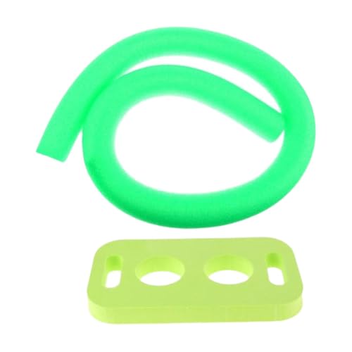 Qraatosi Palos de Natación Bastón Flotante Espuma Palo Acuático Conector Multipropósito Material Ligero Adecuado para Aprendizaje en Agua Gimnasia Piscina, Verde Amarillo Verde