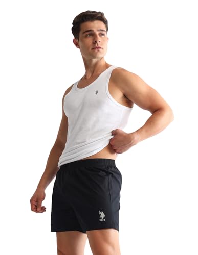 Image of U.S. Polo ASSN. Mens OEX07 Solid Cotton Outer Boxers