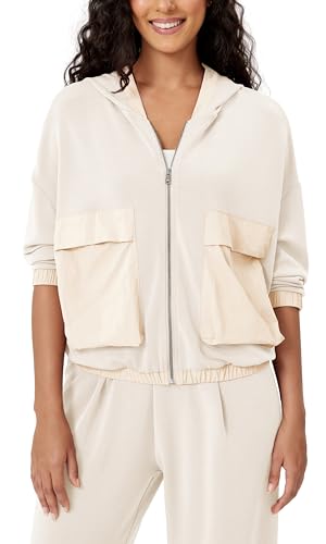 ODODOS Women's Modal Soft Full-Zip Hoodies with Pockets Casual Fall Outfit Hooded Jacket