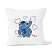 Funda de cojín con dibujo animado Stitch Home Dormitorio cojín decorativo tamaño 40 x 40 cm