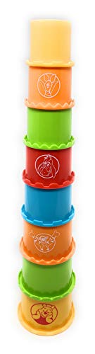 WINNIE THE POOH Baby Toys | IShape Sorter, Musical Stacking Rings, and Stacking Cups | Babys First Blocks Classic Bundle | Stack Up Cups | Toddler Toys