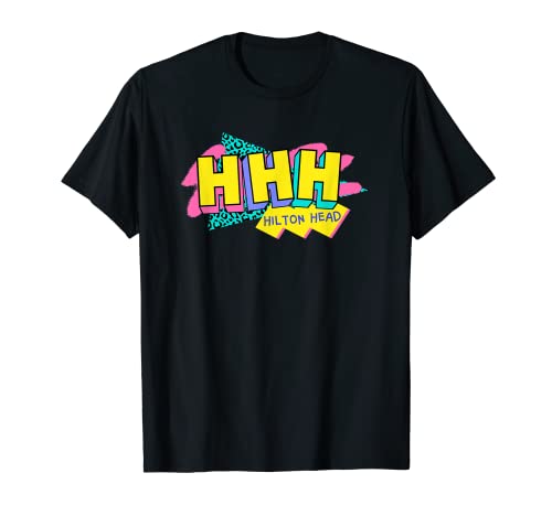 Photo de Tête de Hilton rétro style années 90 HHH Caroline du Sud années 90 Nostalgie T-Shirt