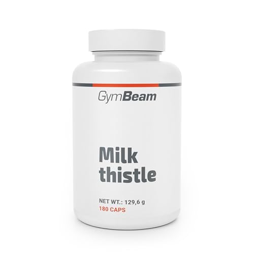GymBeam Cardo Mariano - Estratto Vegetale - Protezione Epatica con l'80% di Silimarina - Capsule Senza OGM per Sostenere la Salute del Fegato - Potenziale Detossificante (180 caps)