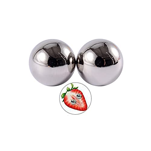 Forubus 2Pcs Magnet Balls Nose Studs, Ear Studs, Labret Lip Studs, Stainless Steel Non Piercing Body Jewelry (B 8Mm*2Pcs) #TOP2